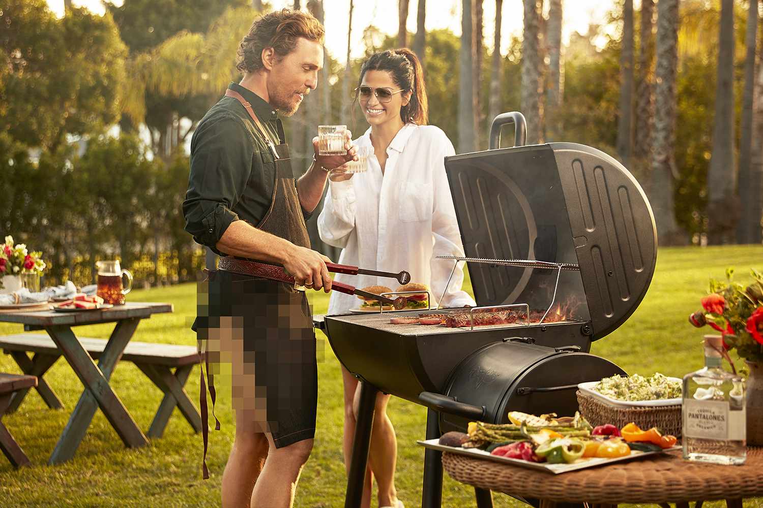 Matthew McConaughey and Camila McConaughey Kick Off Summer by Grilling without Any Pants