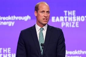 Prince William, Prince of Wales wearing a recycled tie makes a speech at the Breakthrough Energy Summit on June 27, 2024