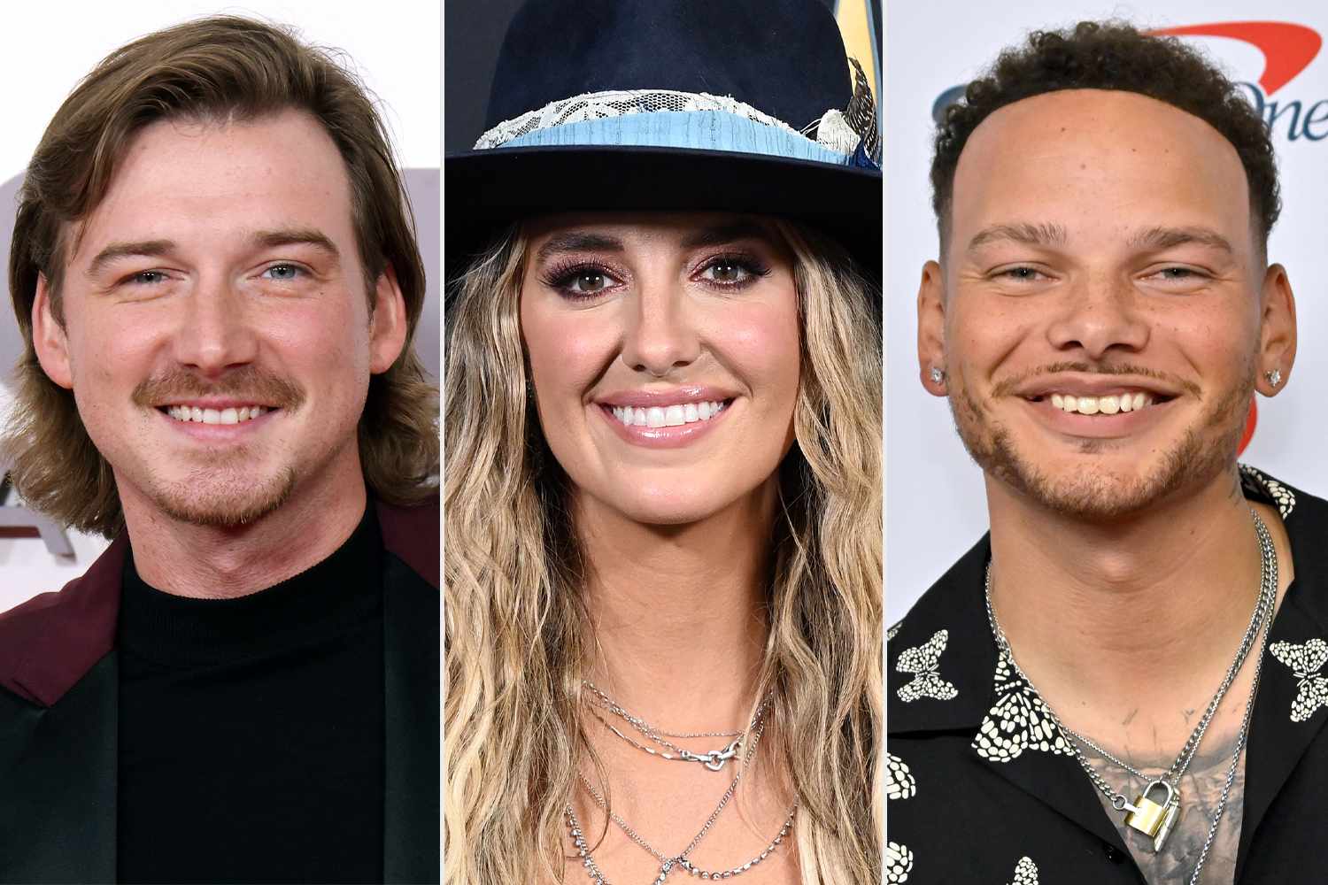 Morgan Wallen, Lainey Wilson, and Kane Brown