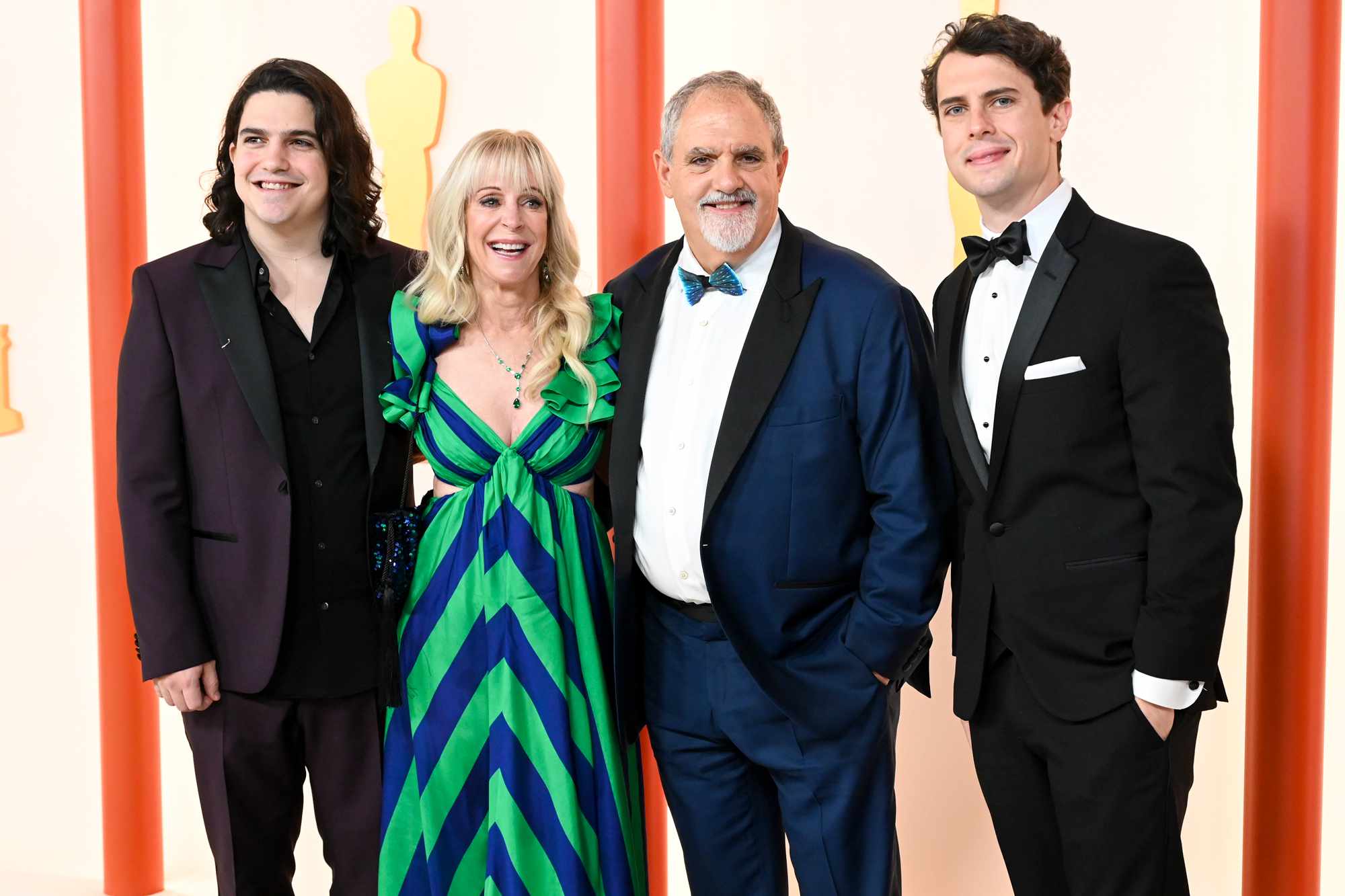 Jodie Landau, Julie Landau, Jon Landau and Jamie Landau at the 95th Annual Academy Awards held at Ovation Hollywood on March 12, 2023 in Los Angeles, California.