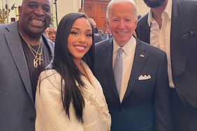 Karl Anthony Towns and Jordyn Woods visit the White House to support the George Floyd Justice Act