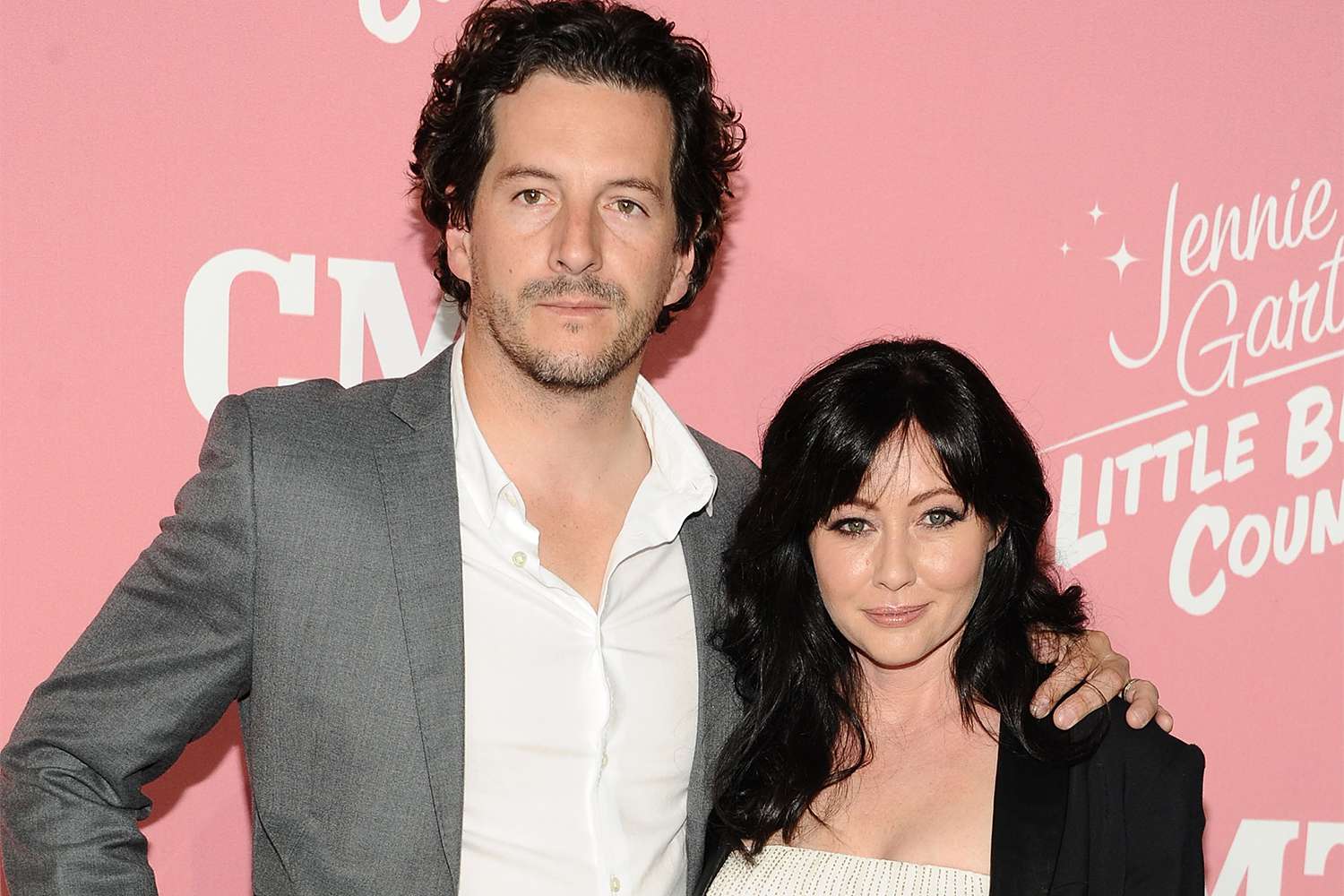 WEST HOLLYWOOD, CA - APRIL 19: Actress Shannen Doherty and her husband, Kurt Iswarienko attend Jennie Garth's 40th birthday celebration and premiere party for "Jennie Garth: A Little Bit Country" at The London Hotel on April 19, 2012 in West Hollywood, California. (Photo by Angela Weiss/Getty Images)