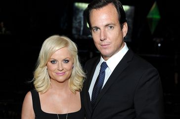 Amy Poehler and Will Arnett pose in the VIP Lounge at Variety's Power of Comedy Presented By The Sims 3 Benefiting The Noreen Fraser Foundation at Hollywood Palladium on November 19, 2011 in Hollywood, California