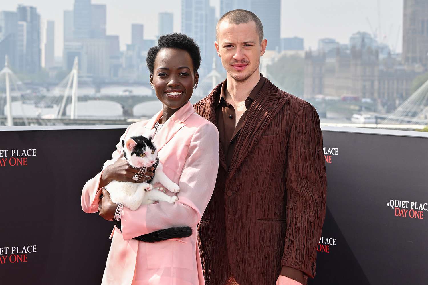 Lupita Nyong'o and Joseph Quinn london 05 01 24