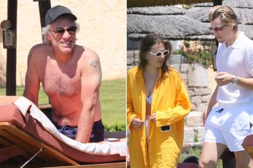 Jon Bon Jovi, Millie Bobby Brown, Jake Bongiovi are seen spending their day at the beach out in Sardinia.