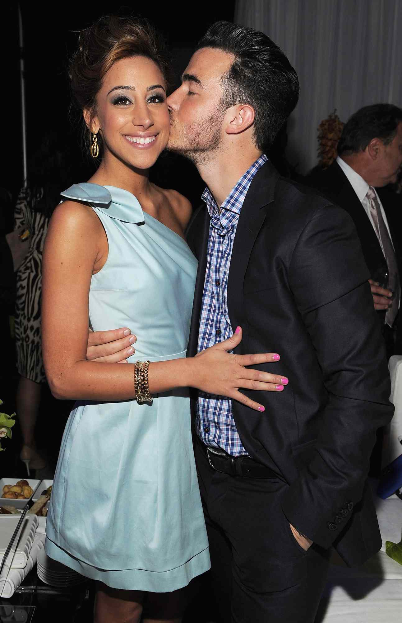 Danielle and Kevin Jonas of Married to Jonas attend E! 2012 Upfront at NYC Gotham Hall on April 30, 2012 in New York City