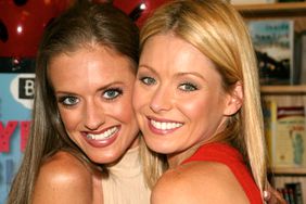 Kelly Ripa joins her sister at a booksigning for Linda Ripa's childrens book "The Ladybug Blues" at Borders Bookstore in New York City. July 24, 2002. 