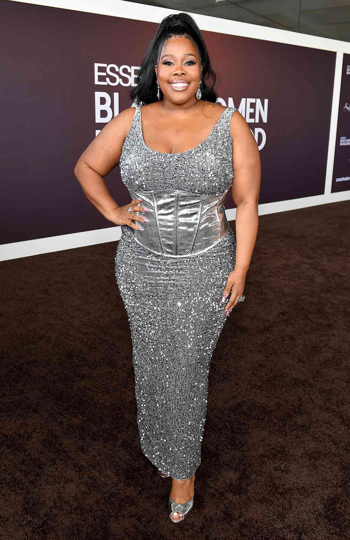 Amber Riley attends the 2024 ESSENCE Black Women In Hollywood Awards Ceremony at Academy Museum of Motion Pictures on March 07, 2024 in Los Angeles, California. 