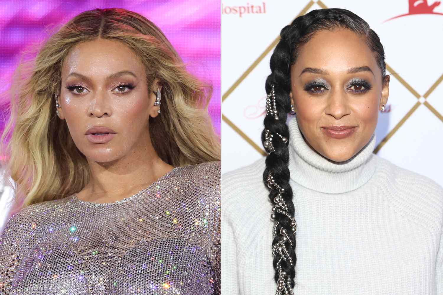 Beyonce and Tia Mowry