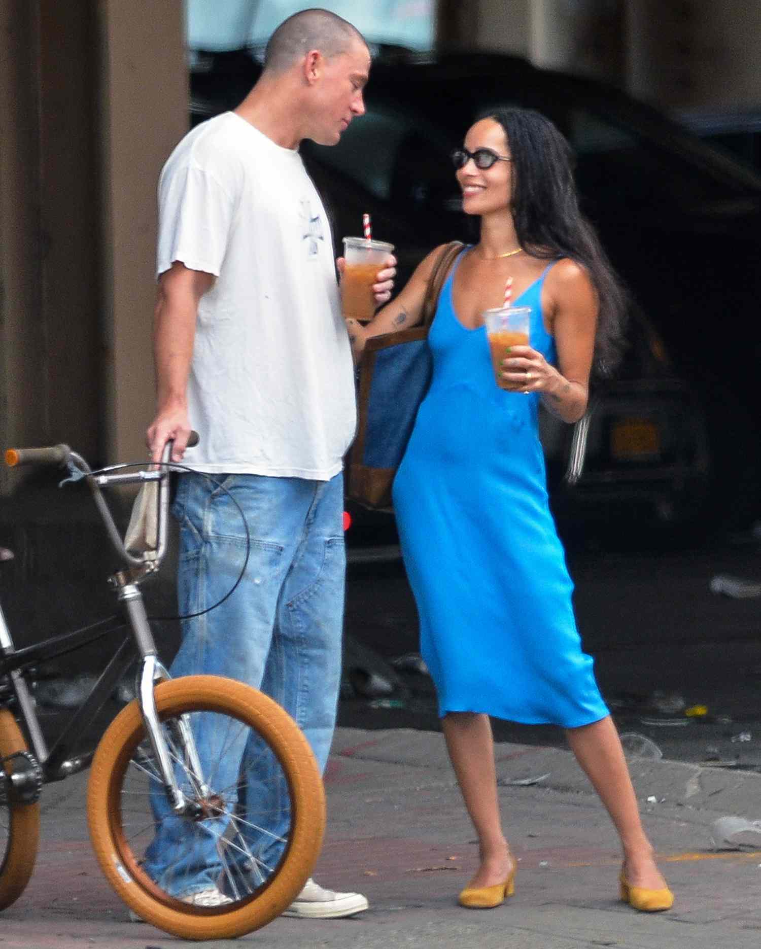 Channing Tatum and Zoe Kravitz Grab Coffee in N.Y.C.