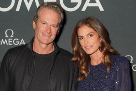 Rande Gerber and Cindy Crawford during the Haute Living Celebrates Cindy Crawford With OMEGA at Nobu Malibu on November 03, 2022 in Malibu, California.