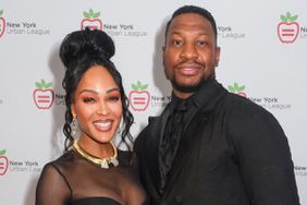 Meagan Good and Jonathan Majors