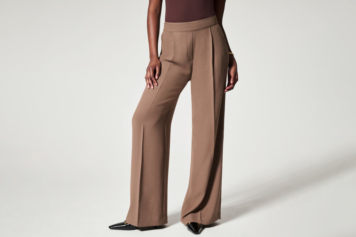 Carefree Crepe Pleated Trouser