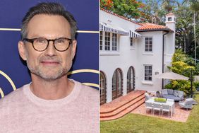 Christian Slater attends the NBCU FYC House "Dr. Death" carpet at NBCU FYC House on May 22, 2022 in Los Angeles, California. (Photo by David Livingston/Getty Images)[ ; Christina Slater's Florida home. Credit is 1oak Studios