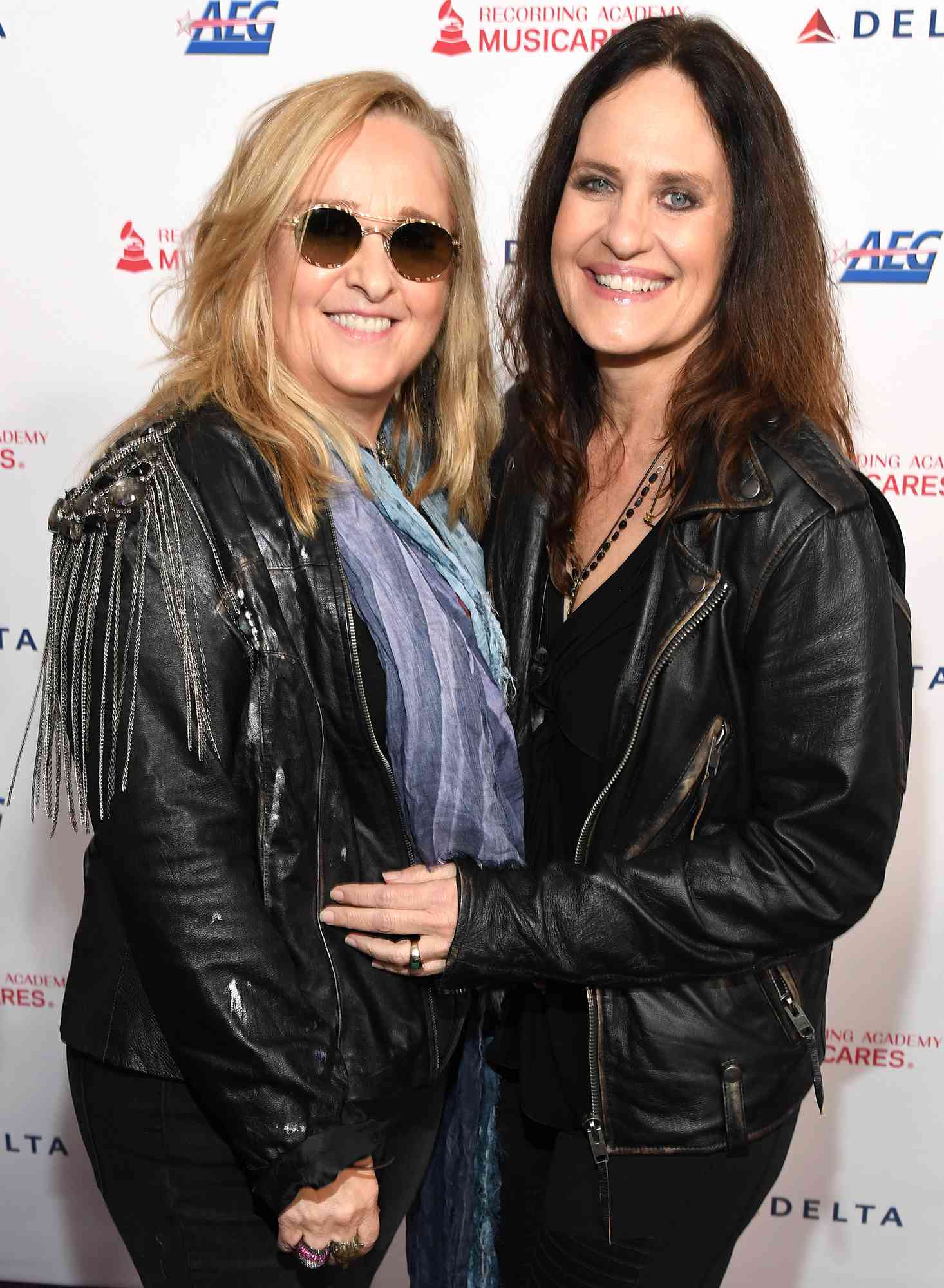 Melissa Etheridge and Linda Wallem attend MusiCares Person of the Year honoring Aerosmith on January 24, 2020 in Los Angeles, California.