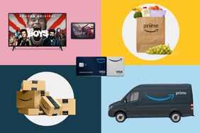 Collage of Amazon Prime Membership items