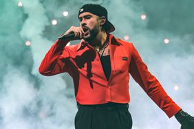 Bad Bunny performs during his "Most Wanted" tour at Barclays Center on April 11, 2024 in New York City