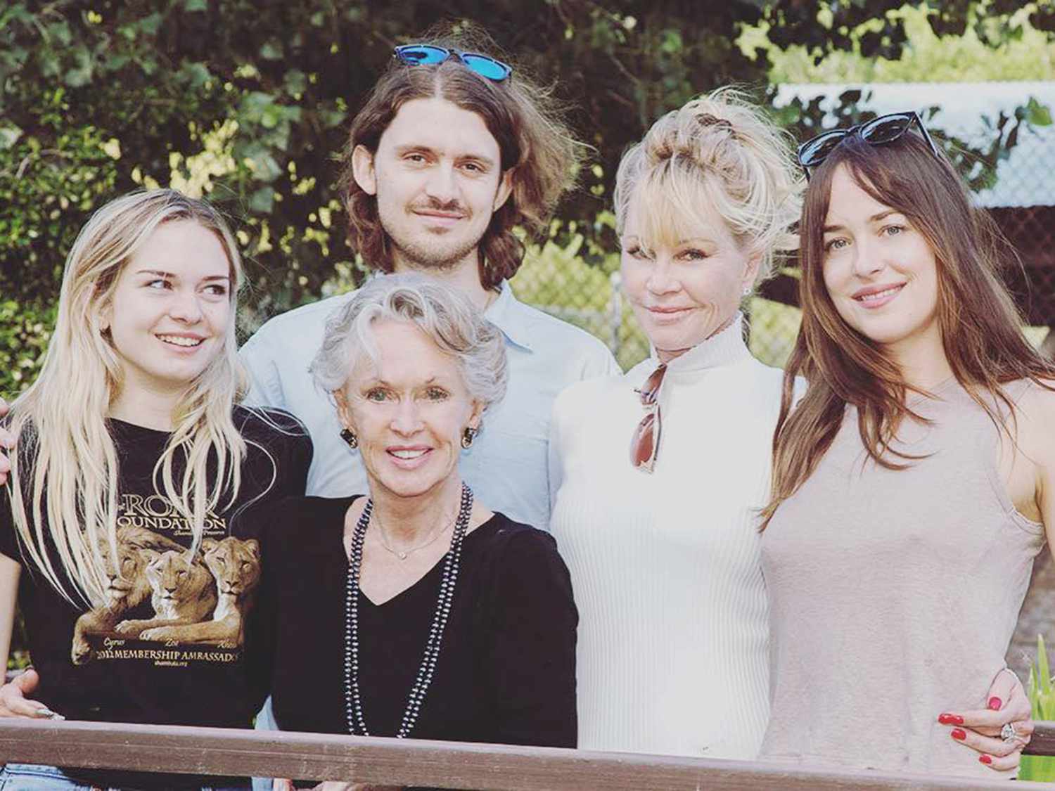 Melanie Griffith with her kids: Stella, Alexander, and Dakota