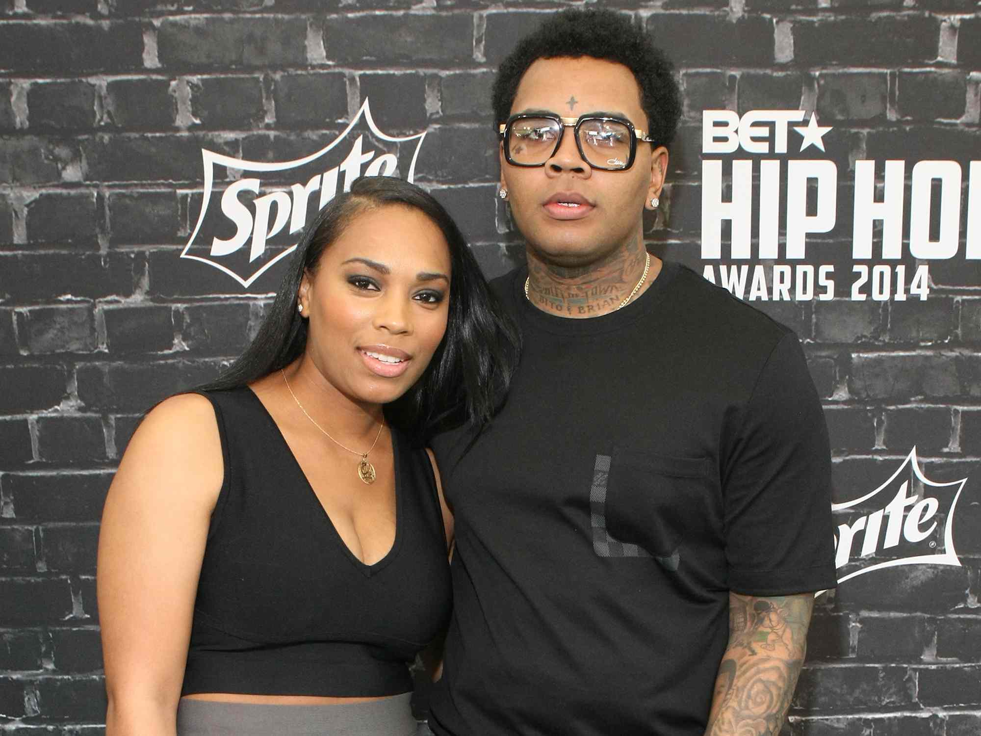 Dreka Haynes and rapper Kevin Gates at the BET Hip Hop Awards in 2014.