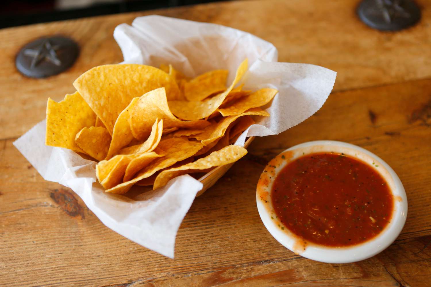 Tortilla chips and salsa