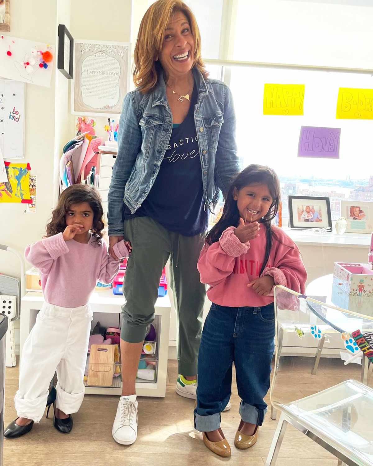 Hoda Kotb and her daughters