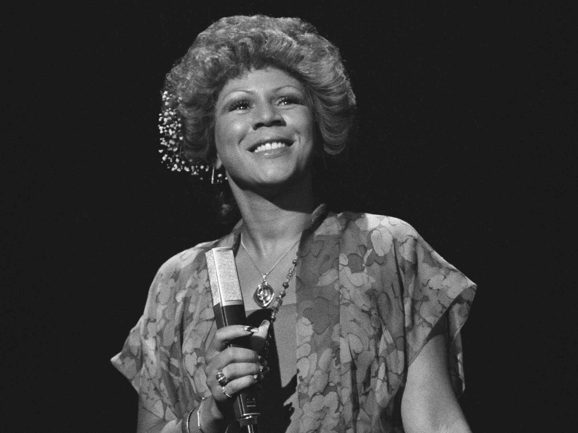 Minnie Ripperton performs on Tonight Show with guest host Flip Wilson on August 24,1976 