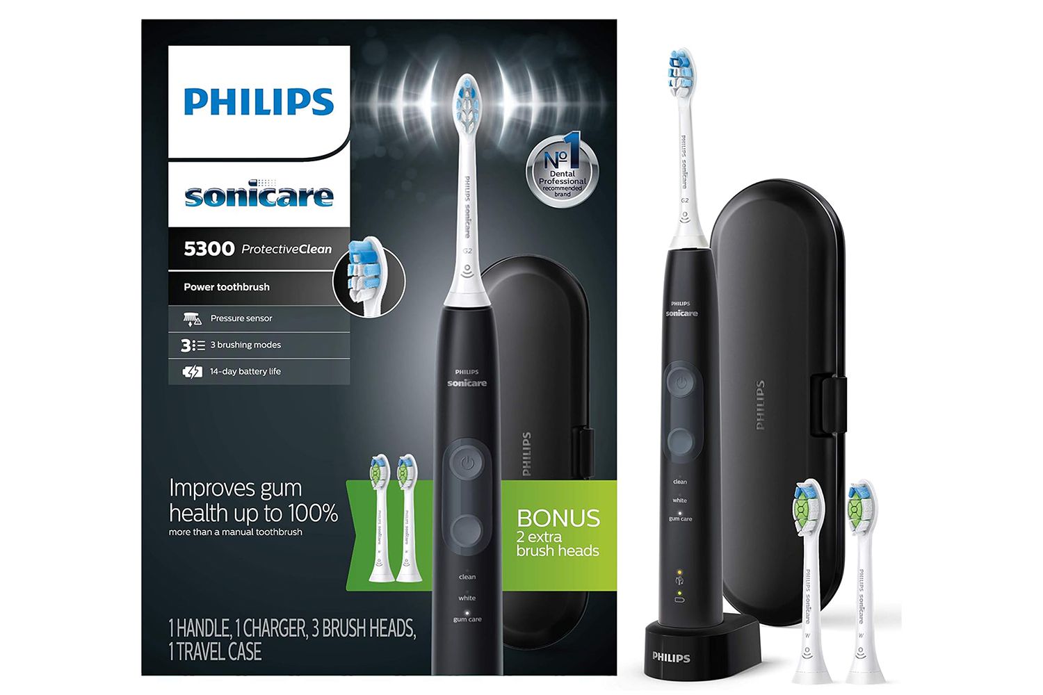 Philips Sonicare ProtectiveClean 5300 Rechargeable Electric Power Toothbrush