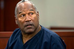 O.J. Simpson waits to continue testifying after a break in an evidentiary hearing in Clark County District Court May 15, 2013 in Las Vegas, Nevada.