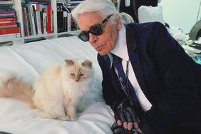 Choupette and Karl Lagerfeld