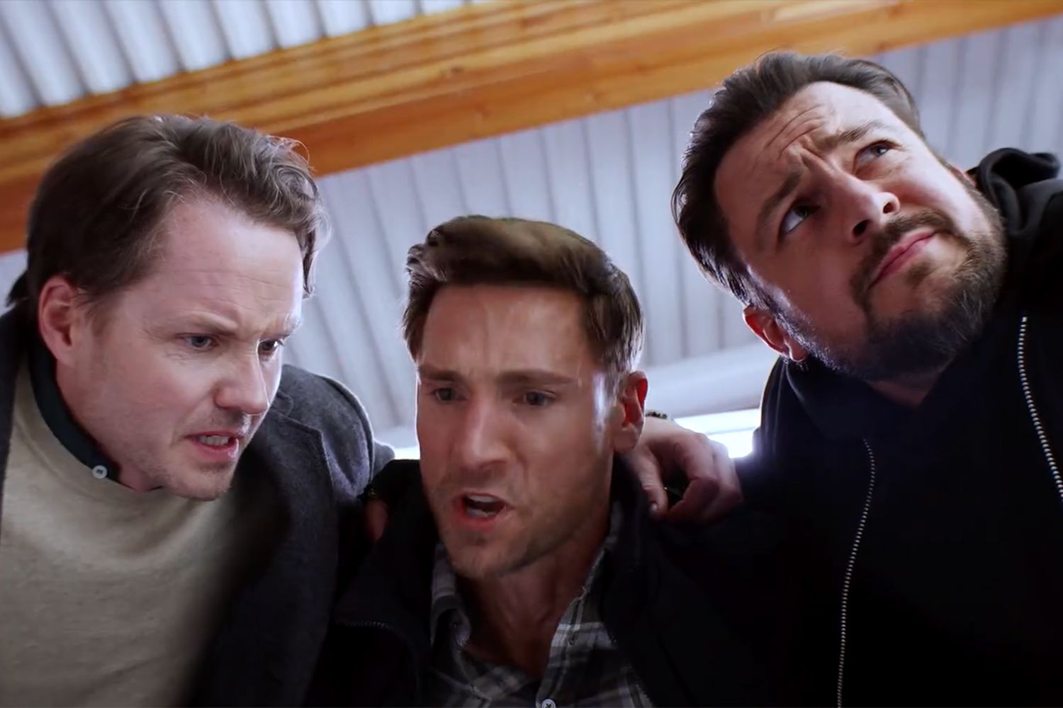 Tyler Hynes, Andrew Walker and Paul Campbell together from this teaser of Hallmark Channel's Three Wiser Men and a Boy