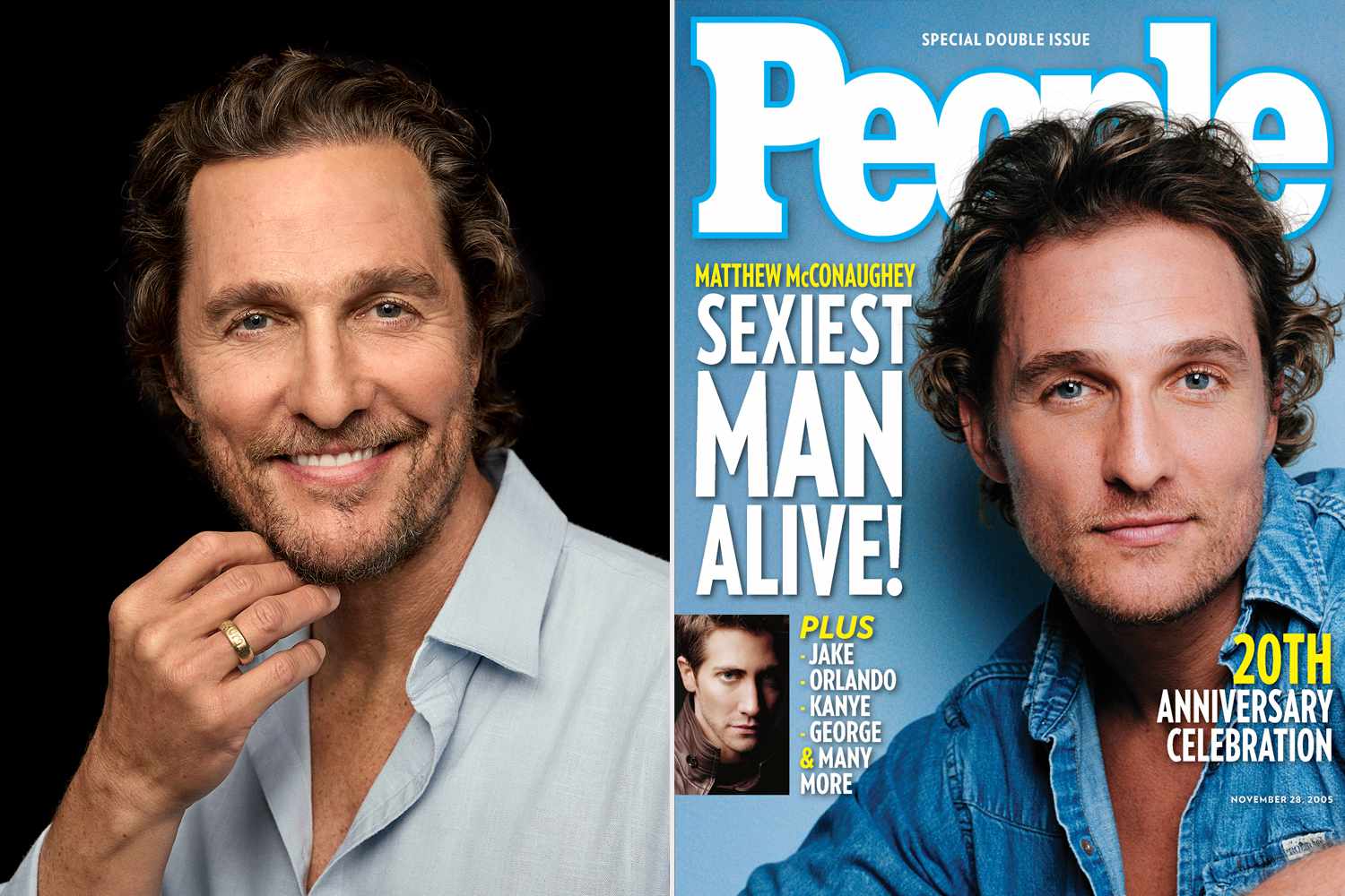 People 50th Anniversary MATTHEW McCONAUGHEY Photographed 12/6/23 at Jennifer Hudson's studio in Burbank, CA.