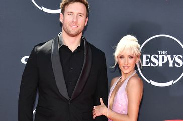 Ben Weyand and Nastia Liukin at the 2023 ESPYS on July 12, 2023 in Los Angeles, California.