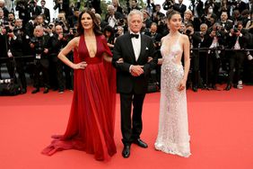 CANNES, FRANCE - MAY 16: Catherine Zeta-Jones, Michael Douglas and Carys Zeta Douglas attend the "Jeanne du Barry" Screening & opening ceremony red carpet at the 76th annual Cannes film festival at Palais des Festivals on May 16, 2023 in Cannes, France. (Photo by Neilson Barnard/Getty Images)