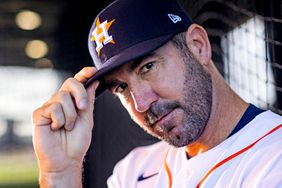 Justin Verlander of the Houston Astros poses for a photo during the Houston Astros Photo Day