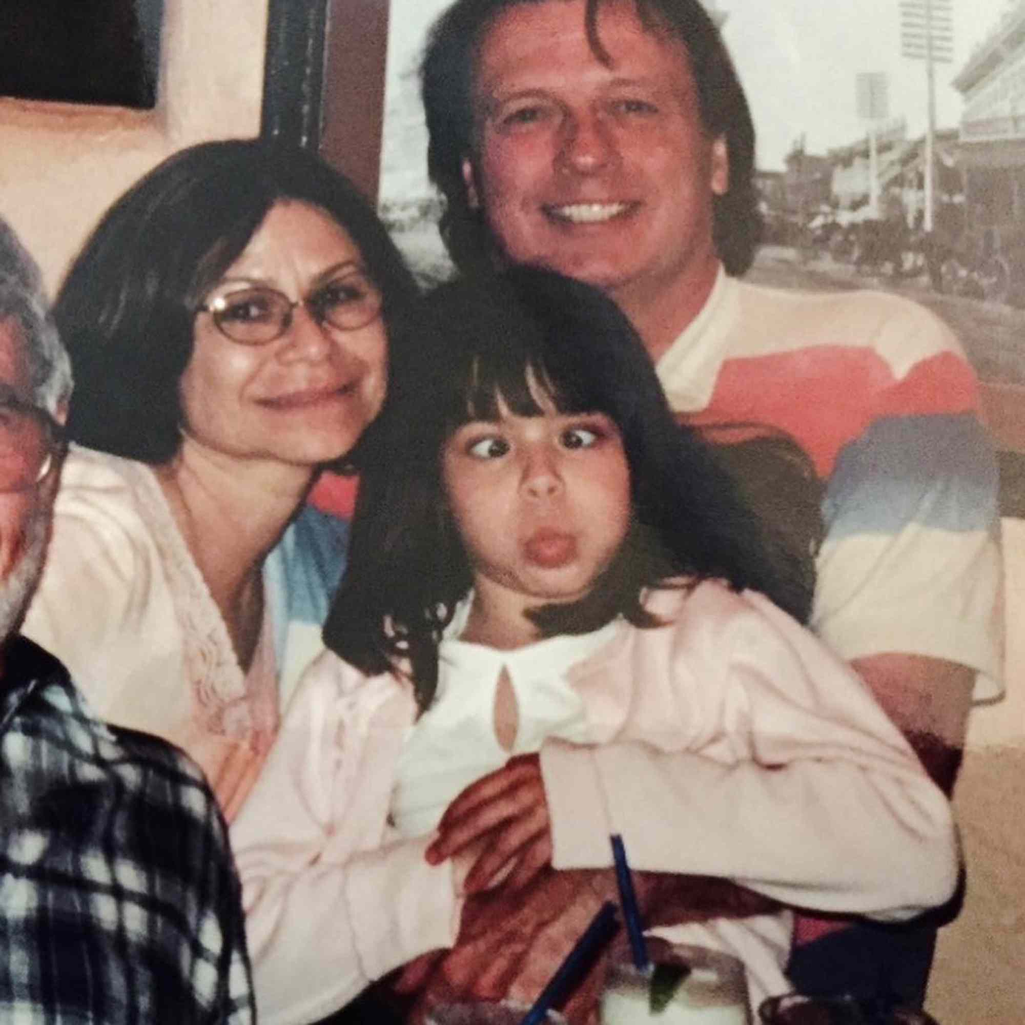 Miranda Cosgrove and her parents, Chris and Tom Cosgrove.