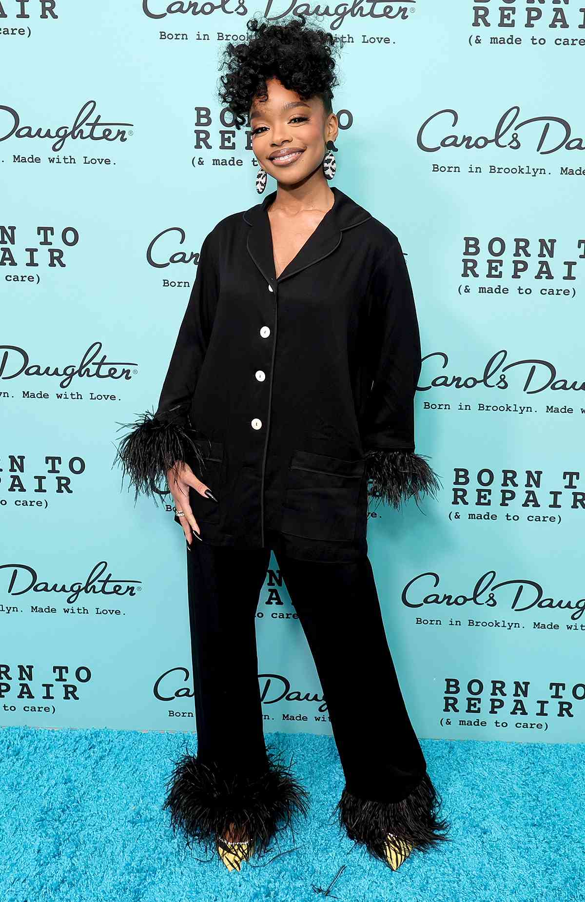 Marsai Martin attends as Carol's Daughter celebrates the launch of their brand new collection, Born To Repair (& Made To Care) at Bogart House on February 07, 2023 in Brooklyn, New York.