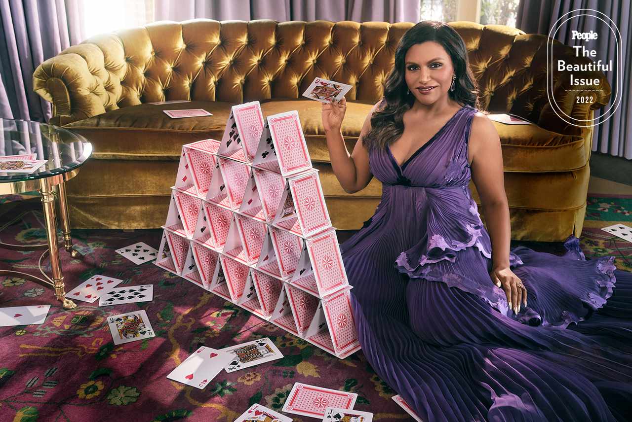 Mindy Kaling shot at a location home on March 20, 2022.