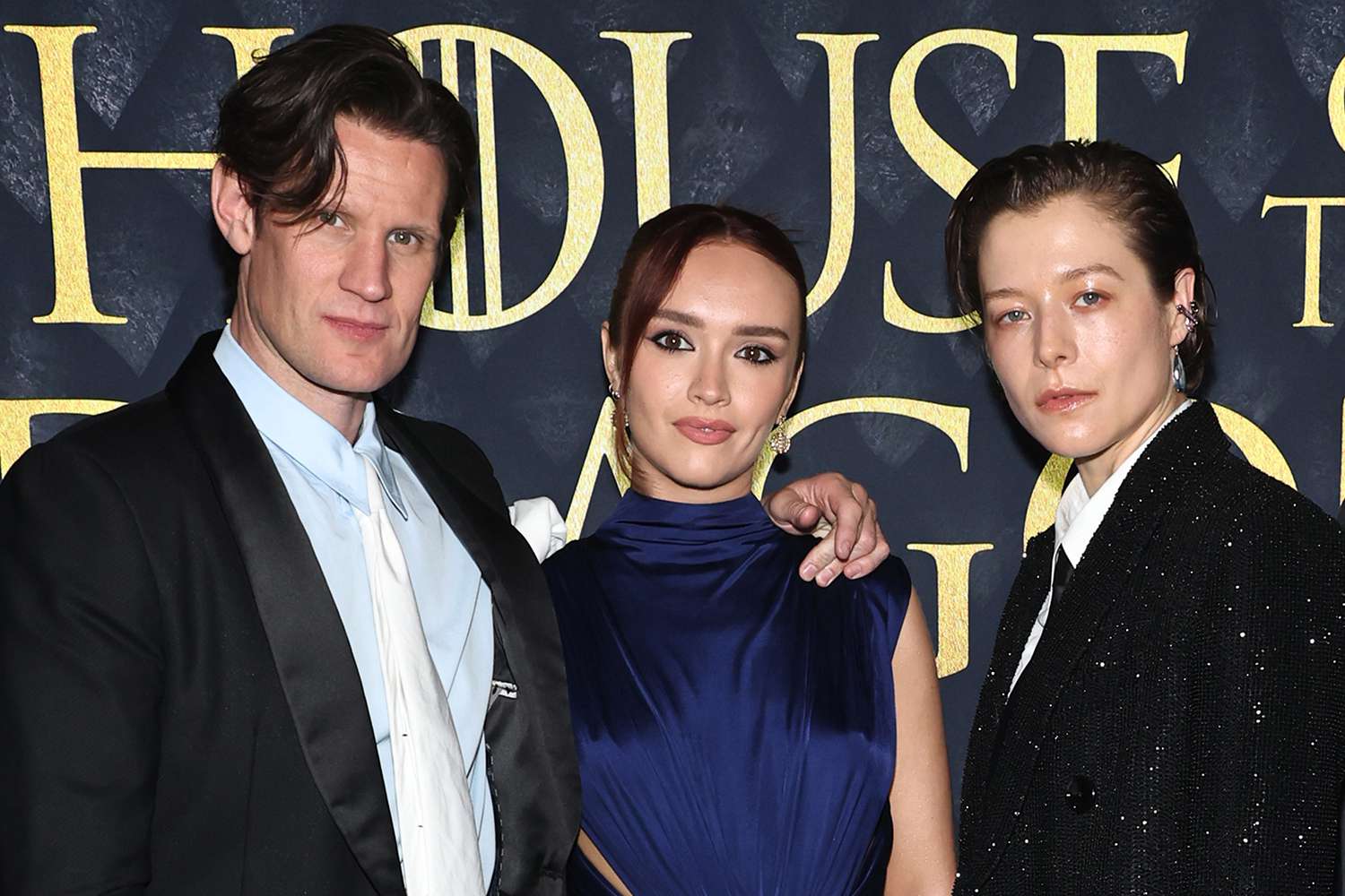  Matt Smith, Olivia Cooke, Emma D'Arcy House of the dragons new york 06 03 24