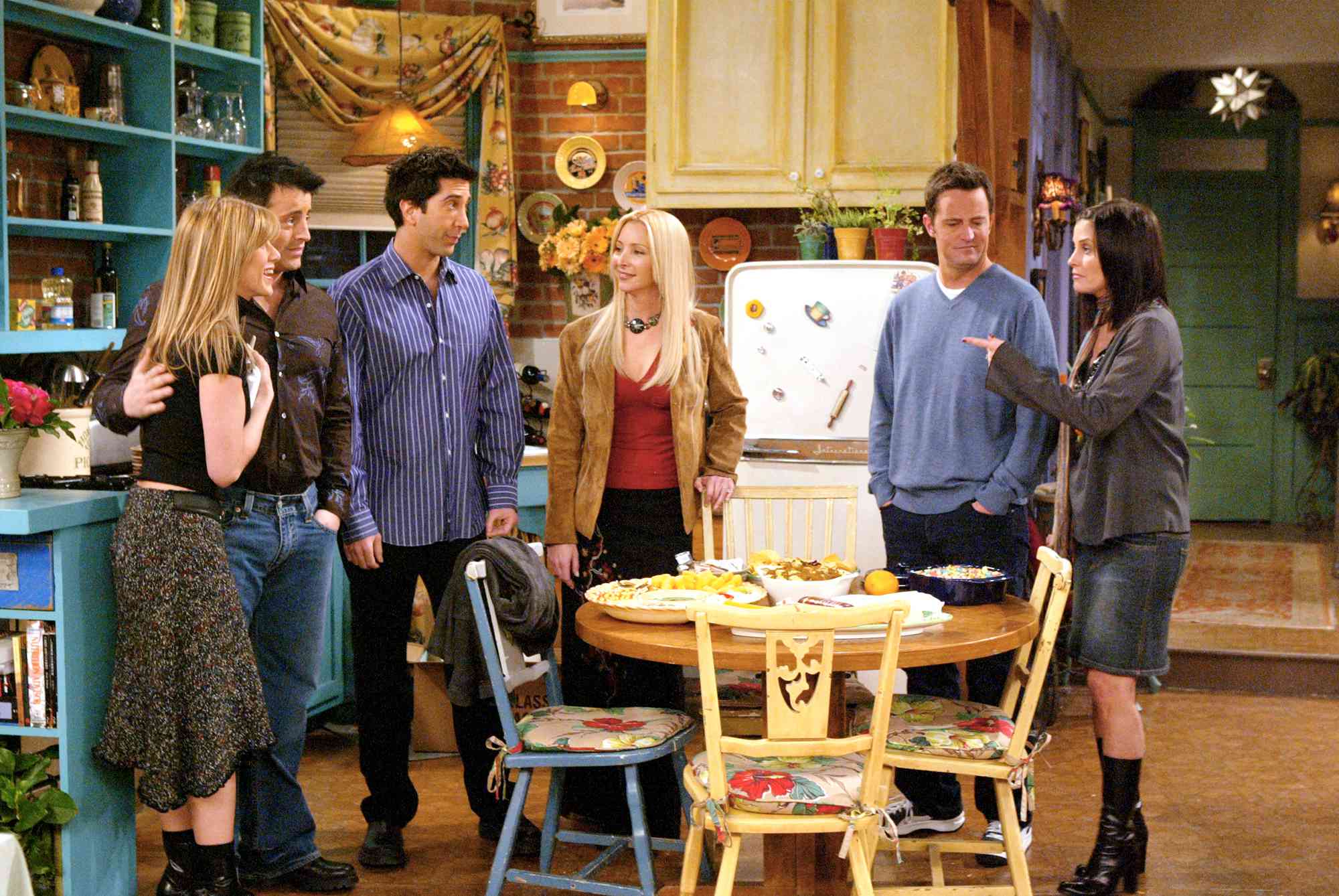 Jennifer Aniston, Matt LeBlanc, David Schwimmer, Lisa Kudrow, Matthew Perry, Courteney Cox Arquette, 'The One With Rachel's Going Away Party (aka The One Where Rachel Goes To Paris)',