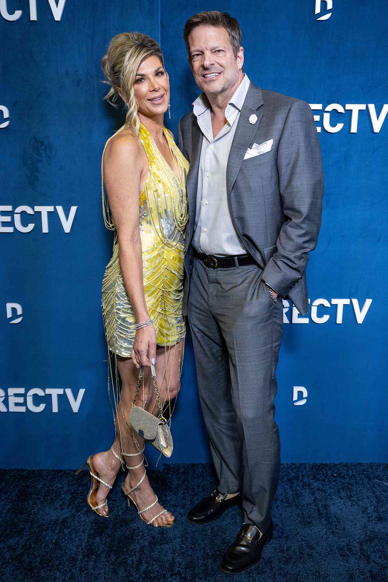 Television personality Alexis Bellino and John Janssen attend the DIRECTV Streaming With The Stars Hosted by Rob Lowe event at Spago 