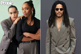 Zoë Kravitz and Naomi Ackie (left) and Lenny Kravitz (right).