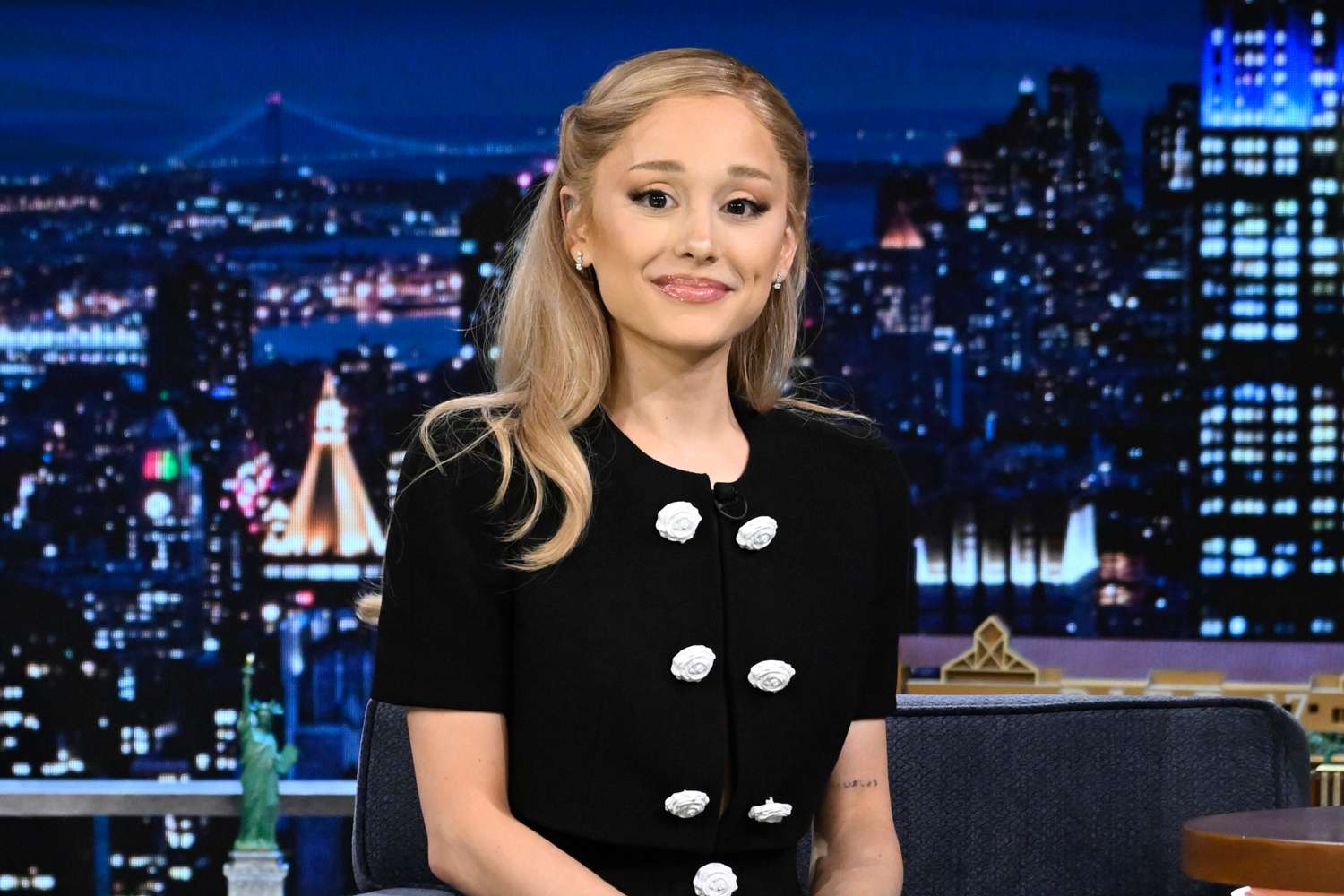 THE TONIGHT SHOW STARRING JIMMY FALLON -- Episode 1984 -- Pictured: Singer & actress Ariana Grande 