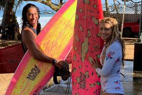actor and surfer Tamayo Perry with widow Emilia instagram 