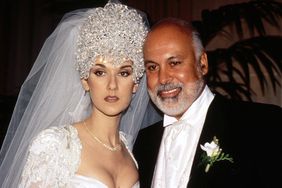 Celine Dion and Rene Angelil on their wedding day on December 17, 1994.