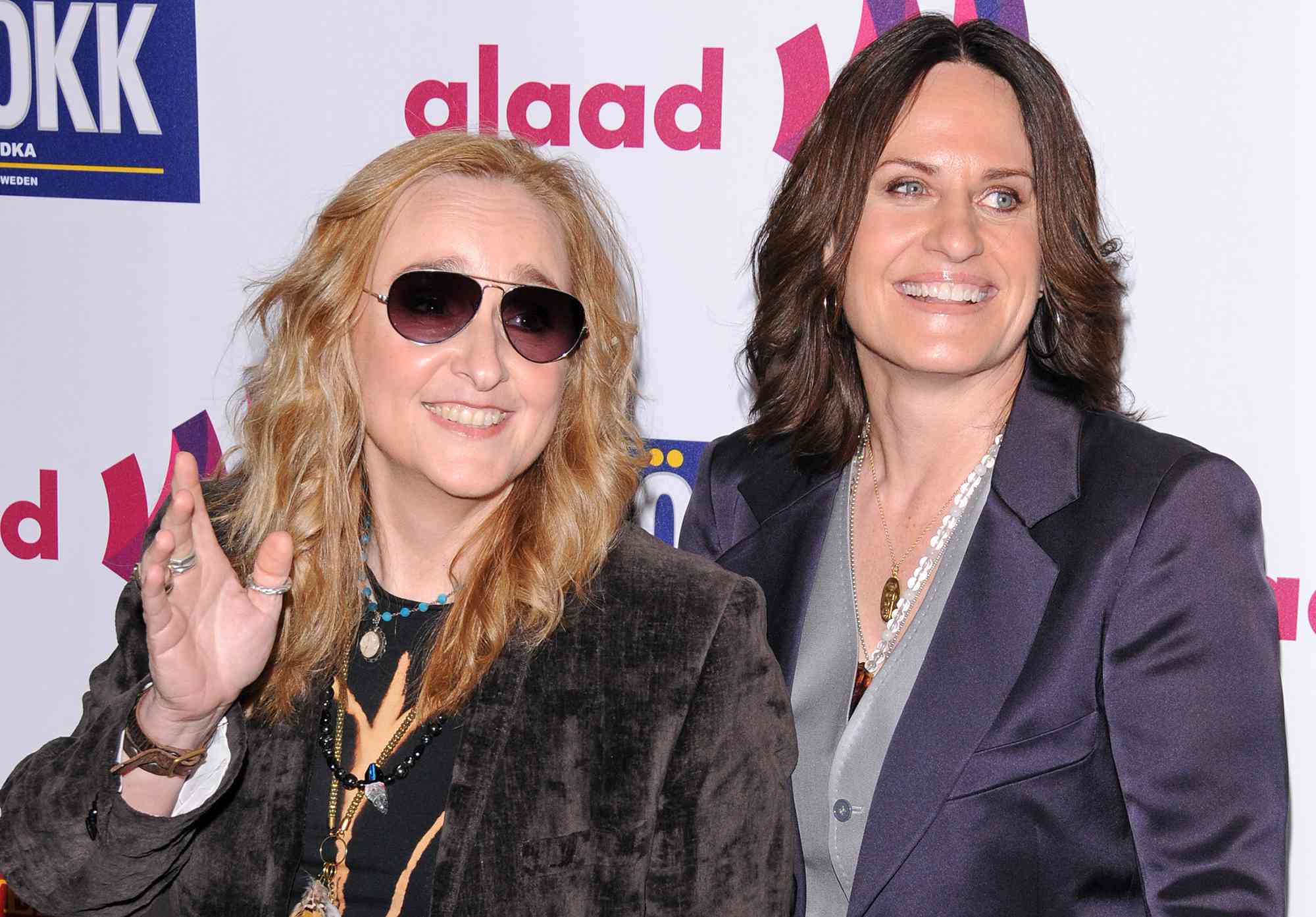 Melissa Etheridge and Linda Wallem attend the 22nd annual GLAAD Media Awards on April 10, 2011 in Los Angeles, California. 