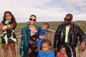 Kim Kardashian and Kanye West Father's day