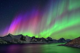 northern lights over Mefjord