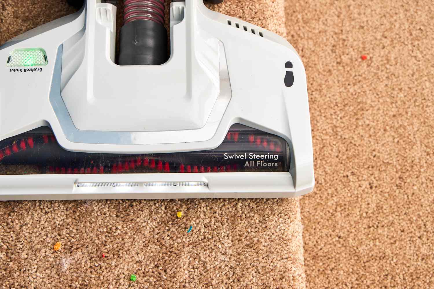 An overhead view of the top of the Kenmore Allergen Seal Bagless Upright Vacuum