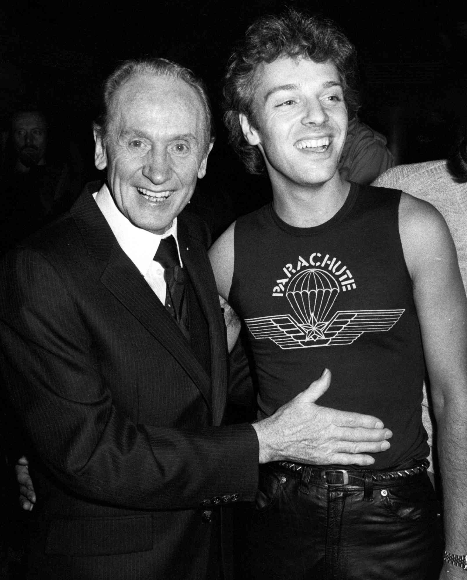 Les Paul (left) and Peter Frampton