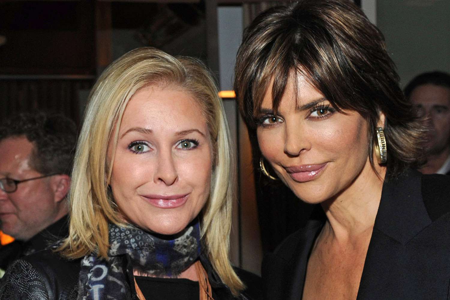 WEST HOLLYWOOD, CA - JANUARY 10: Rick Hilton, Kathy Hilton and actress Lisa Rinna attend the Audi Golden Globes Celebration with Nominee Anna Paquin at the Sunset Tower Hotel on January 10, 2010 in West Hollywood, California. (Photo by Kevin Parry/WireImage)